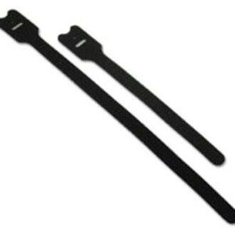 C2G 12in Screw-mountable Hook-and-Loop Cable Ties - 10pk