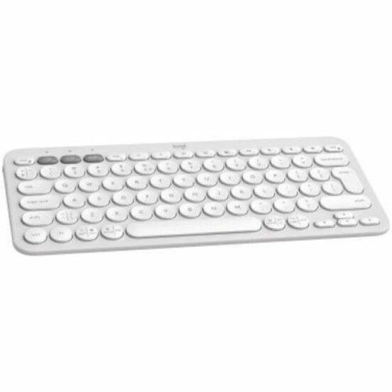 Logitech Pebble Keys 2 K380s Tastatur - Kompakt - Kabellos Konnektivität - USB Schnittstelle - International englisch - QWERTY Layout - Weiß