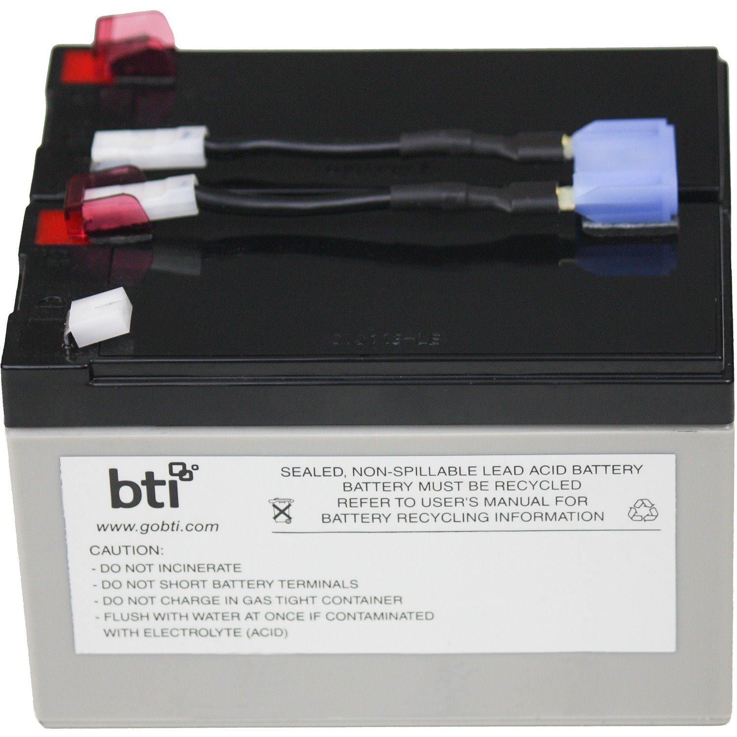 BTI APCRBC142-SLA142 SEALED LEAD ACID BATTERY FOR APC SMC1000, SMC1000-BR, SMC1000C, SMC1000I, SMC1000IC, SMC1000I-RS, SMC1000TW