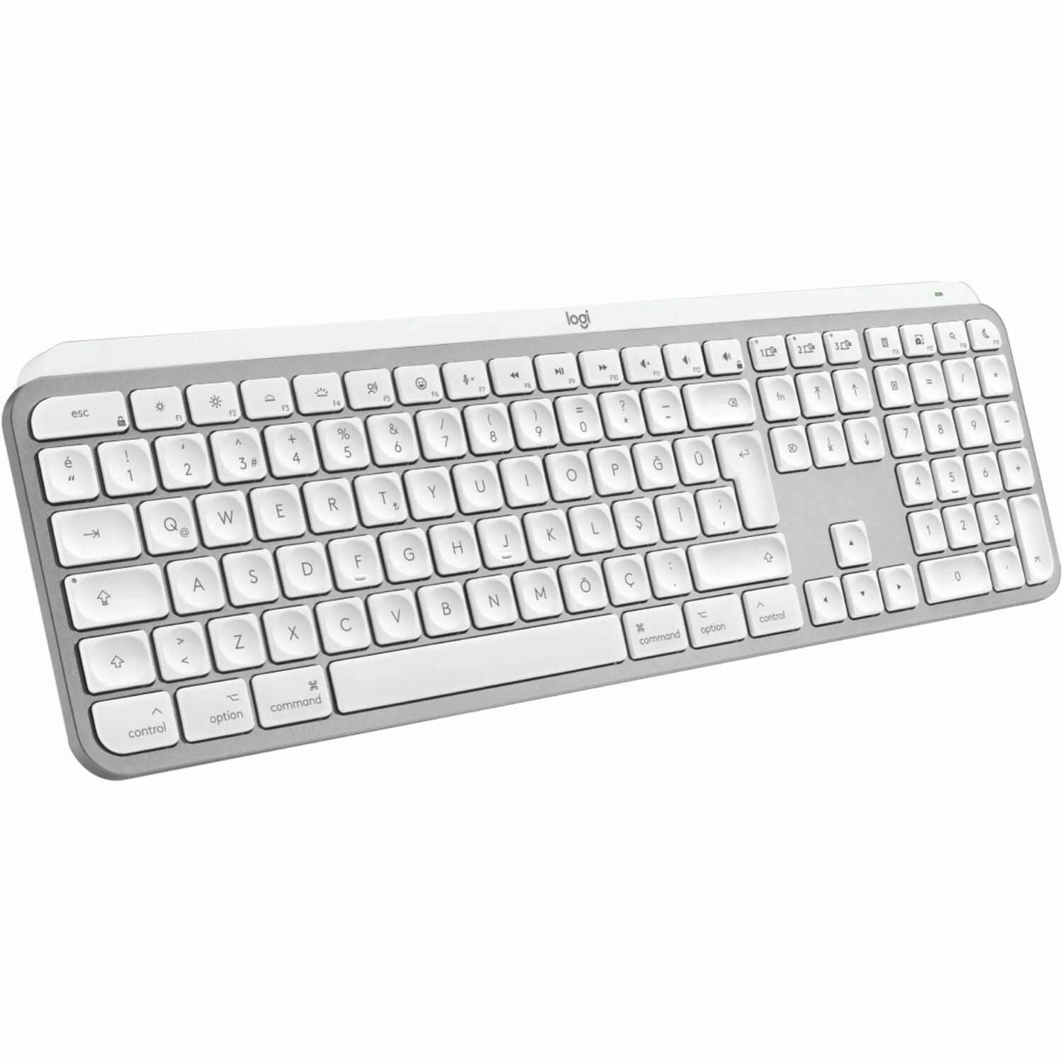 Logitech MX Keys S for Mac Toetsenbord - Draadloos Verbinding - USB Interface - Swiss - Grijs