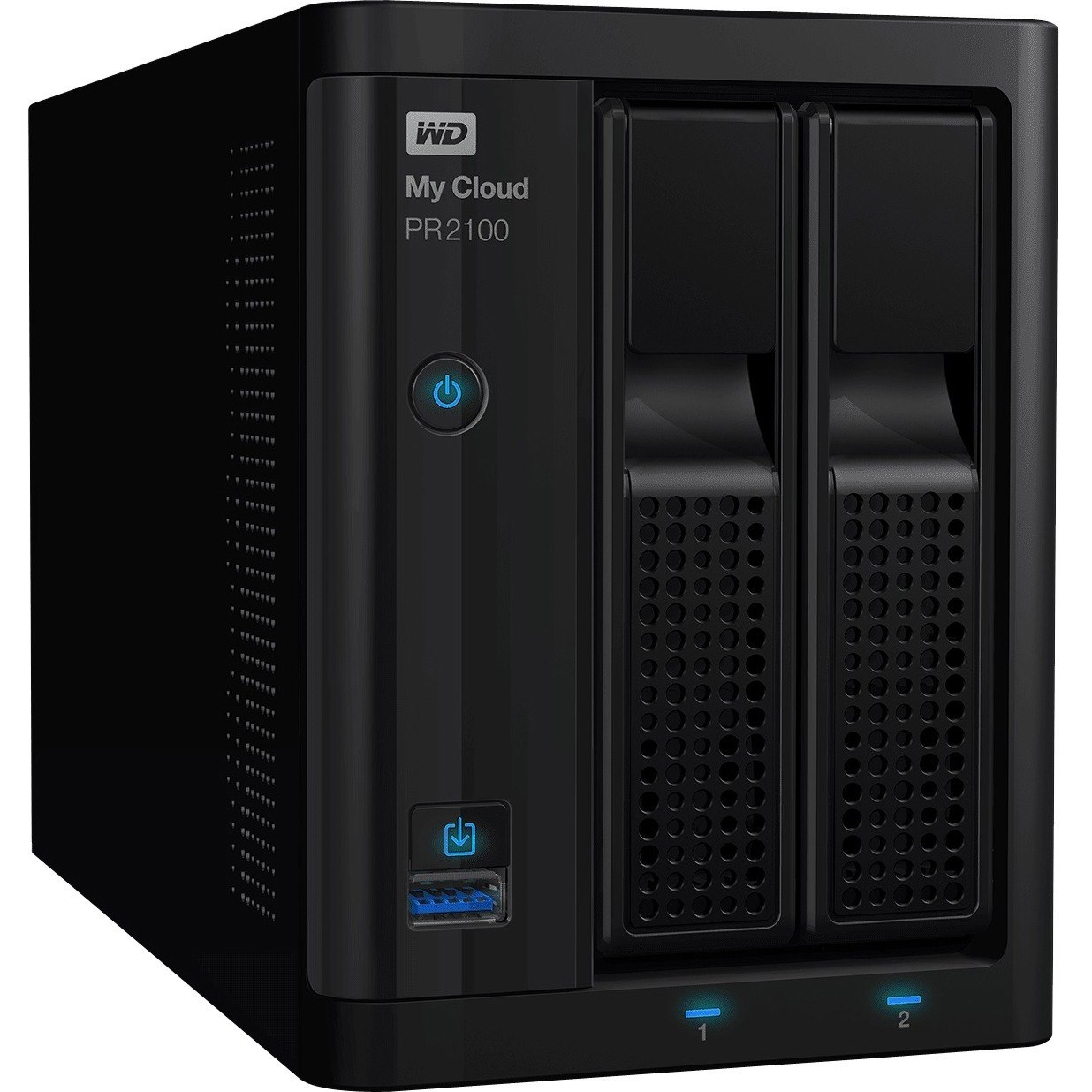 WD My Cloud Pro PR2100 2 x Total Bays NAS Storage System - 4 TB HDD Pentium N3710 Quad-core (4 Core) 1.60 GHz - 4 GB RAM - DDR3L SDRAM Desktop