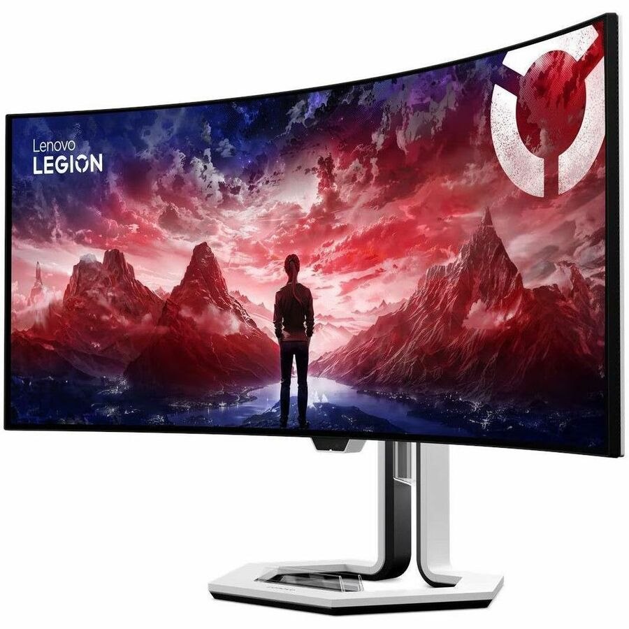 Lenovo Legion Pro 34WD-10 34" Class WQHD Curved Screen Gaming OLED Monitor - 21:9 - White, Black