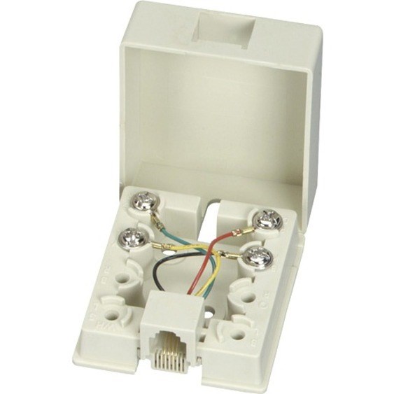 Black Box Wallmount Blocks, (1) RJ-11, 4-Wire