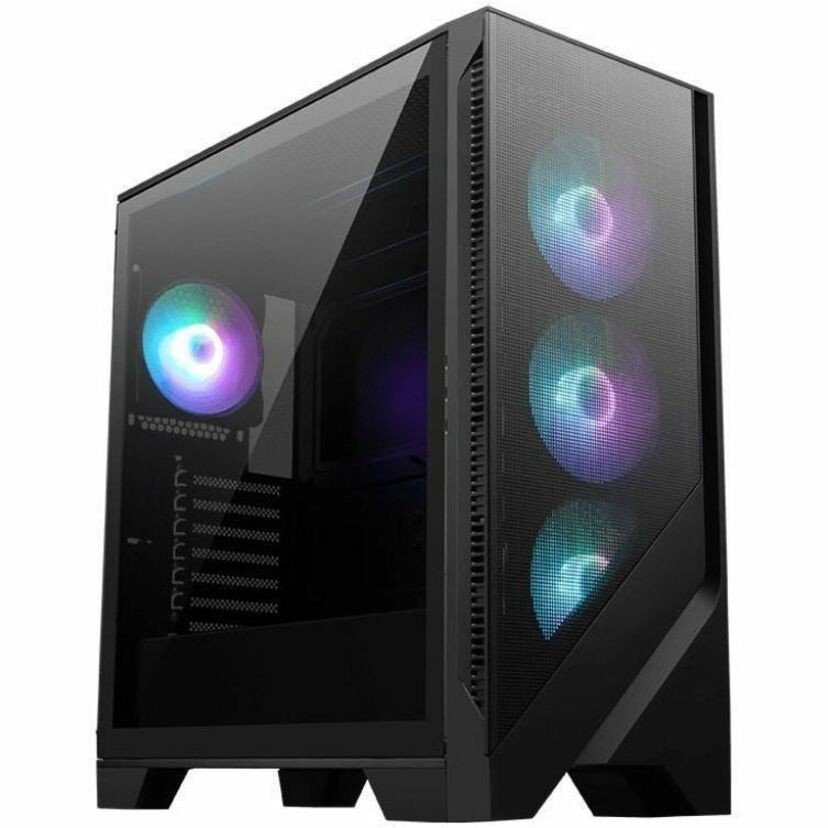 MSI MAG FORGE 321R AIRFLOW Gaming Computer Case - Mini ITX, Micro ATX, ATX Motherboard Supported - Mid-tower - Mesh, Tempered Glass