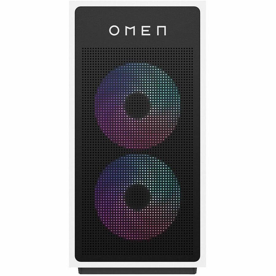 OMEN OMEN 35L GT16-0000i GT16-0019 Gaming Desktop Computer - AMD Ryzen 5 8500G - 16 GB - 1 TB SSD - Tower - Ceramic White Metal, Clear
