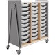 Safco Whiffle Typical Triple Rolling Storage Cart