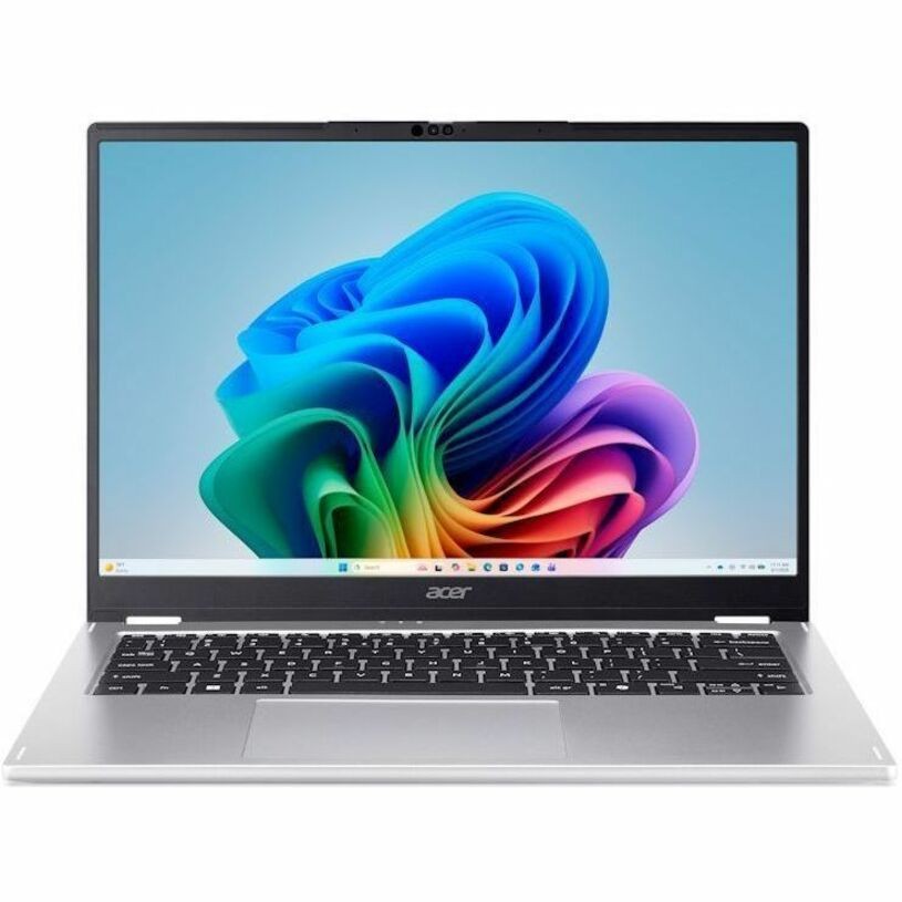 Acer Aspire Spin 14 ASP14-61N ASP14-61N-R3G5 35.6 cm (14") Touchscreen Convertible Copilot+ PC 2 in 1 Notebook - WUXGA - 120 Hz - AMD Ryzen AI 5 Ryzen AI 300 Series 330 - 16 GB - 512 GB PCI Express NVMe 4.0 SSD - English (UK) Keyboard - Silver