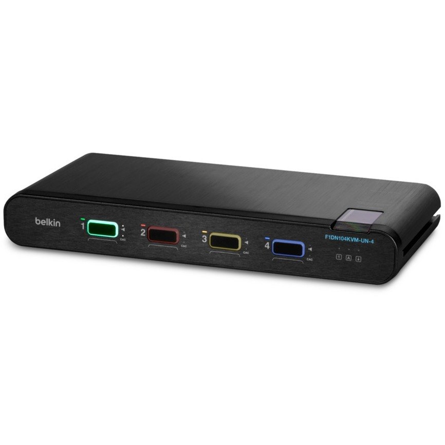 Belkin Universal 2nd Gen Secure KVM Switch, 4-Port Single Head w/ CAC