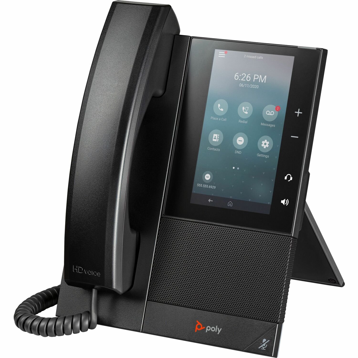 Poly CCX 500 IP Phone - Refurbished - Corded - Bluetooth - Desktop