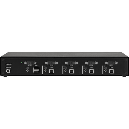 Black Box KVM Switch, NIAP 4.0 Certified - 4-Port, Single-Monitor, DVI-I