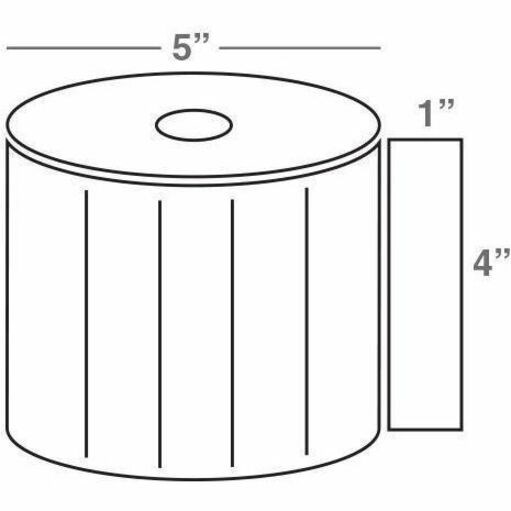 Wasp 4.0" x 1.0" TT labels, 12 rolls, 2300 per roll