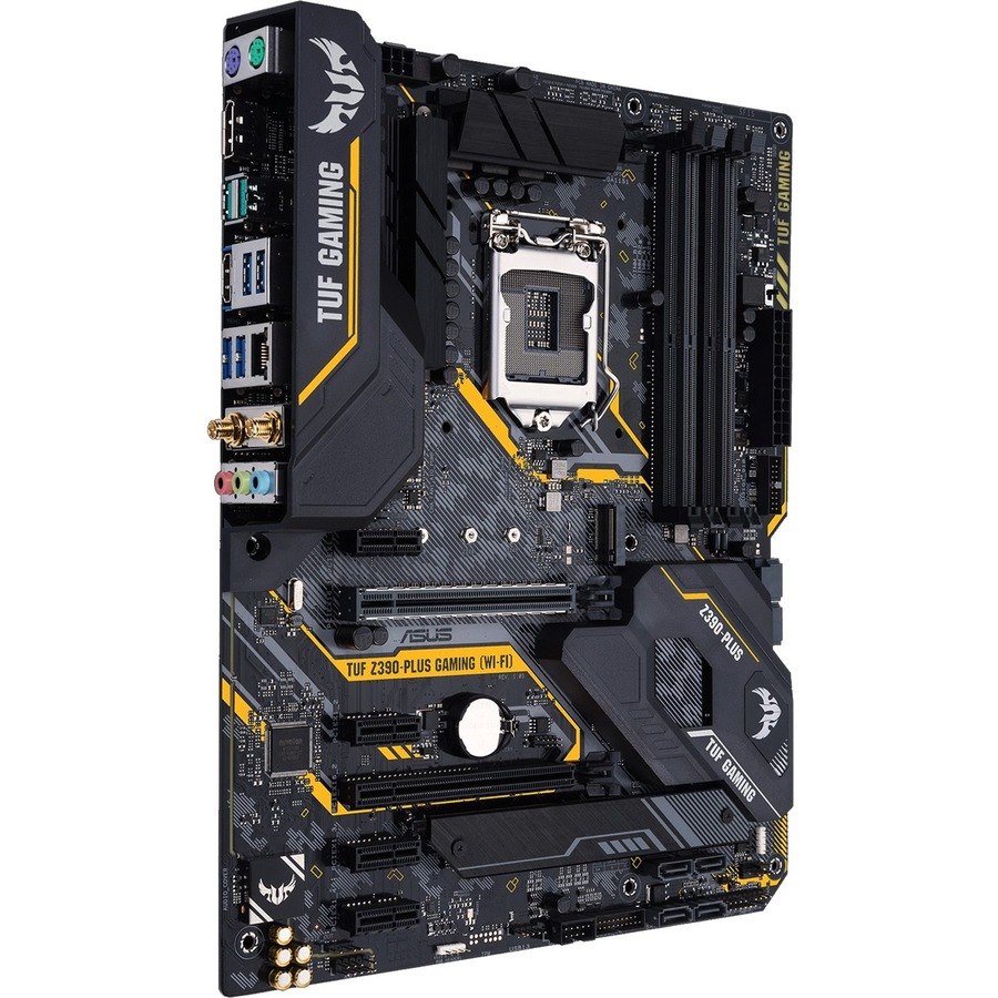 TUF Z390-PLUS GAMING (WI-FI) Desktop Motherboard - Intel Z390 Chipset - Socket H4 LGA-1151 - Intel Optane Memory Ready - ATX
