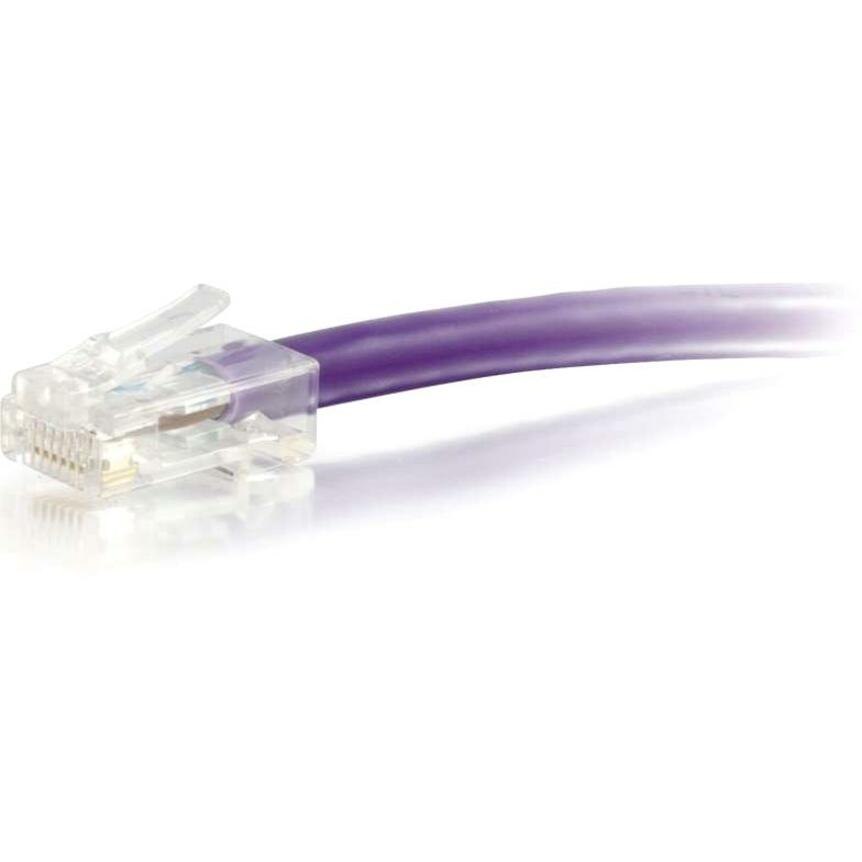 C2G-100ft Cat5e Non-Booted Unshielded (UTP) Network Patch Cable - Purple