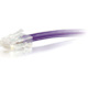 C2G 1ft Cat6 Non-Booted Unshielded (UTP) Ethernet Cable - Cat6 Network Patch Cable - PoE - Purple