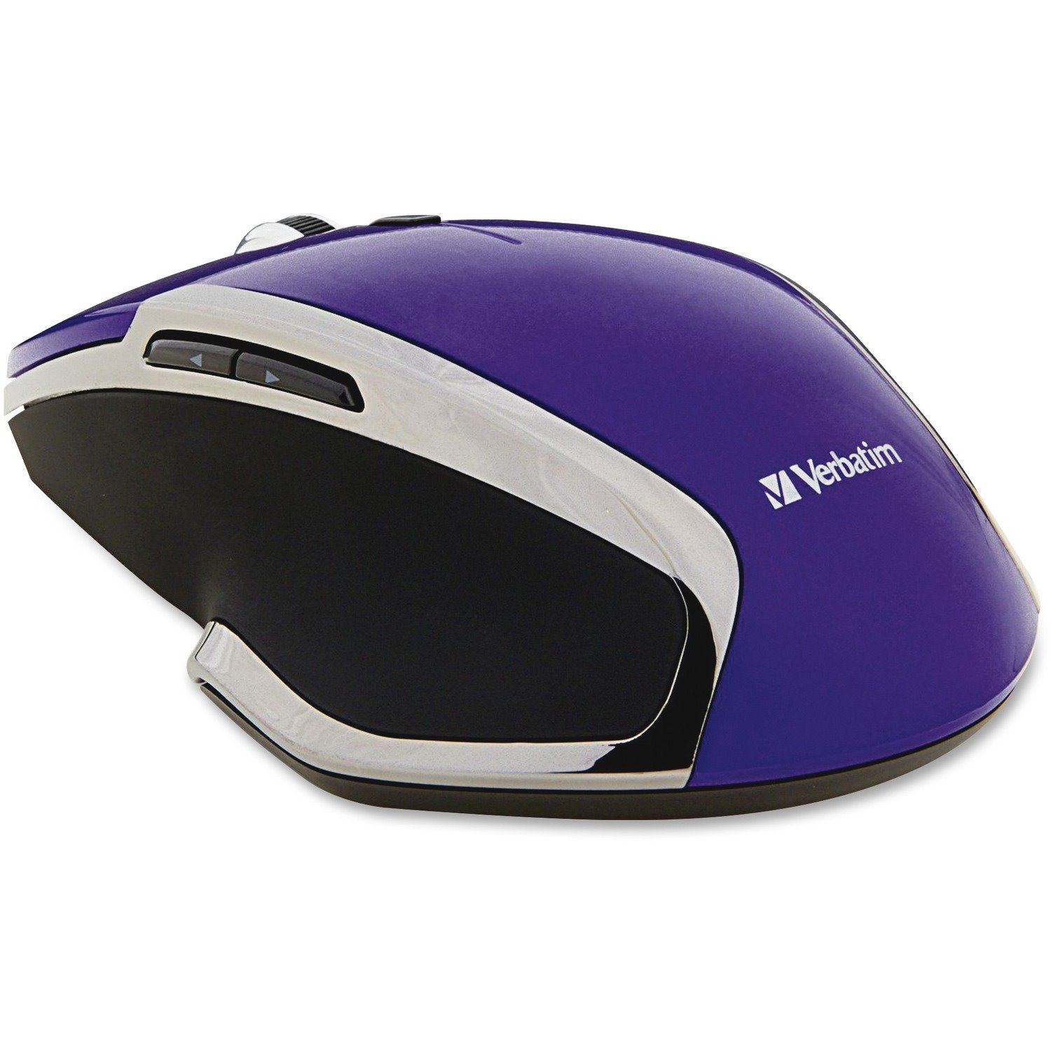 Verbatim Wireless Notebook 6-Button Deluxe Blue LED Mouse - Purple