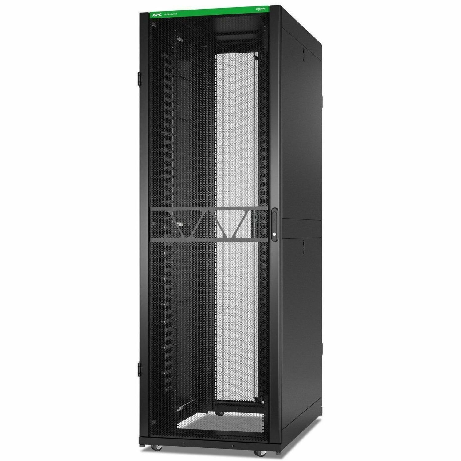 APC by Schneider Electric NetShelter SX 48U Geschlossener Schrank Rackschrank f&uuml;r Server, Data Center - 482,60 mm Rack-Breite x 959,10 mm Regaltiefe - Schwarz - TAA-konform