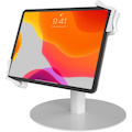 CTA Digital Universal Grip Kiosk Stand for Tablets (White)