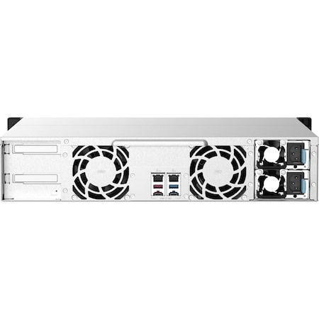QNAP TS-1273AU-RP-8G 8 x Total Bays SAN/NAS Storage System - 5 GB Flash Memory Capacity - AMD Ryzen V1500B Quad-core (4 Core) 2.20 GHz - 8 GB RAM - DDR4 SDRAM - 2U Rack-mountable