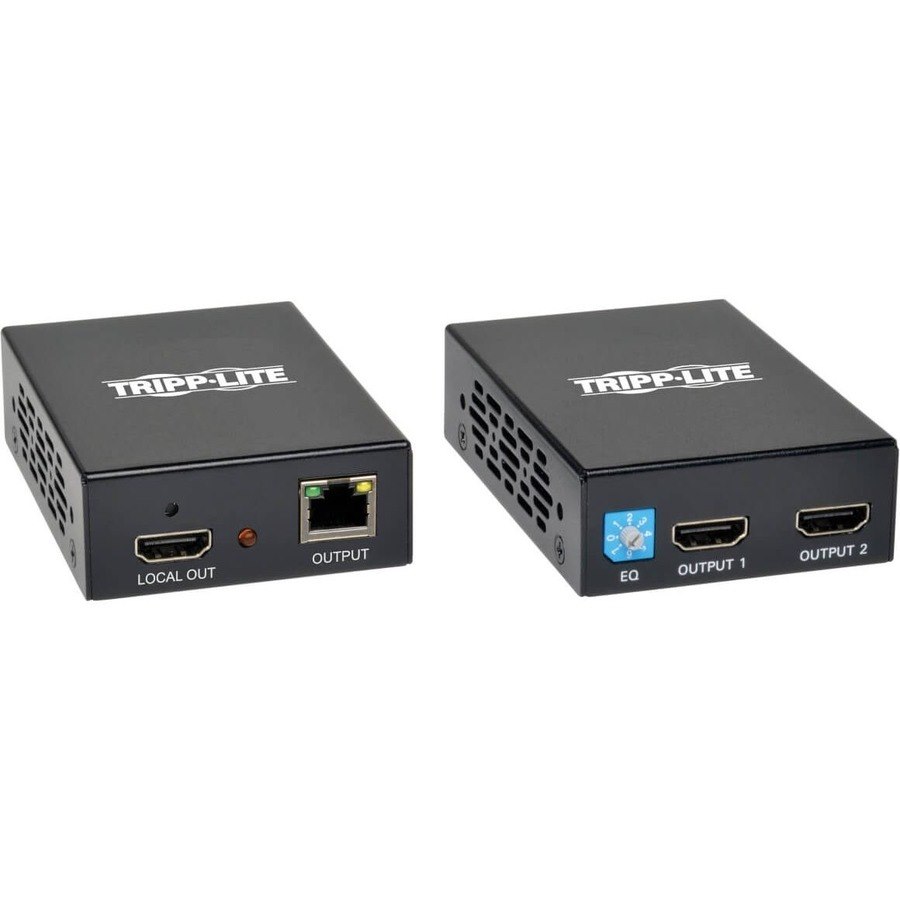 Tripp Lite by Eaton 1 x 2 HDMI over Cat5/6 Extender Kit, Box-Style Transmitter/Receiver for Video/Audio, Up to 150 ft. (45 m), TAA