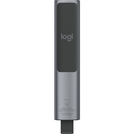 Logitech Spotlight Presentation Remote - Universal Wireless Presentation Clicker with Laser Pointer, Advanced Digital Highlighting, Bluetooth, 30 m Range and Quick Charging, Slate