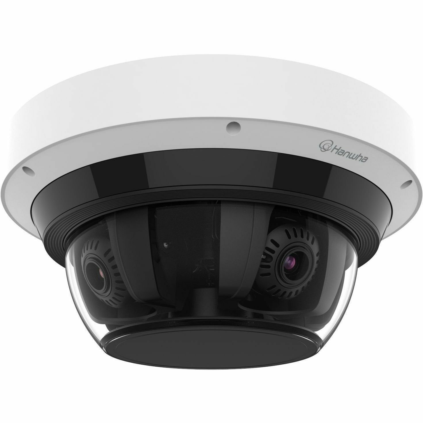 Hanwha PNM-C32083RQZ 8 Megapixel 4K Network Camera - Color - Dome - White - TAA Compliant