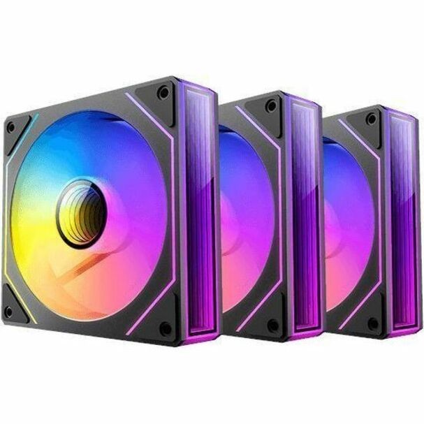 Antec Vision 120MM Argb - 3 PK, Black, Up To 1800RPM, 44.5CFM Airflow, 29dB Max, 4-Pin Argb 3-Pin