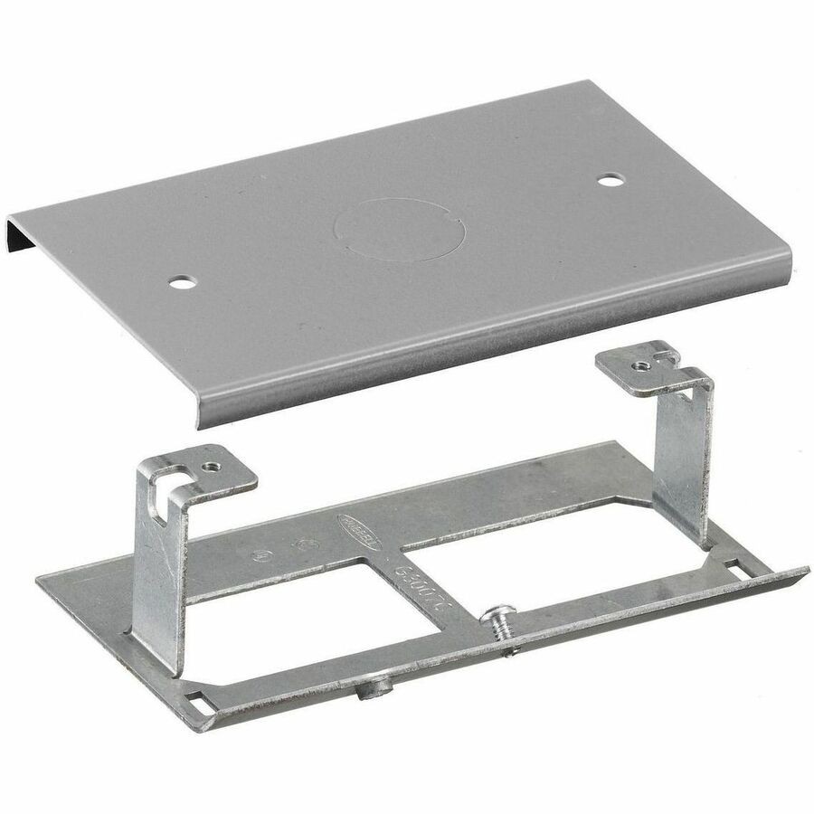 Hubbell Premise Wiring Metal Raceway, HBL3000 Series, Raceway Plate, .50" KO, Ivory