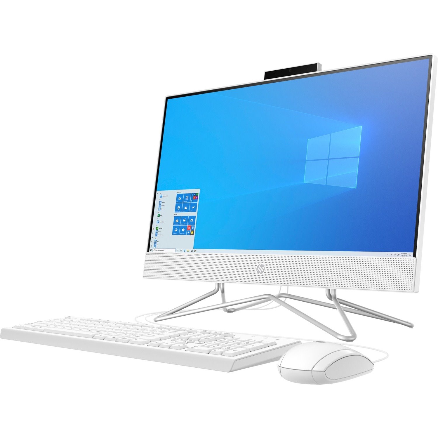 HP 22-df0034na All-in-One Computer - Intel Core i3 10th Gen i3-1005G1 - 8 GB - 256 GB SSD - 54.6 cm (21.5") Full HD - Desktop - Snow White