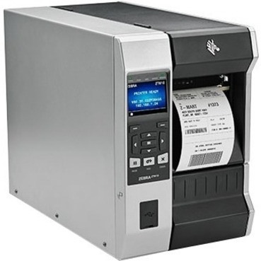 Zebra ZT610 Desktop Direct Thermal/Thermal Transfer Printer - Monochrome - Label Print - USB - Serial - Bluetooth - TAA Compliant