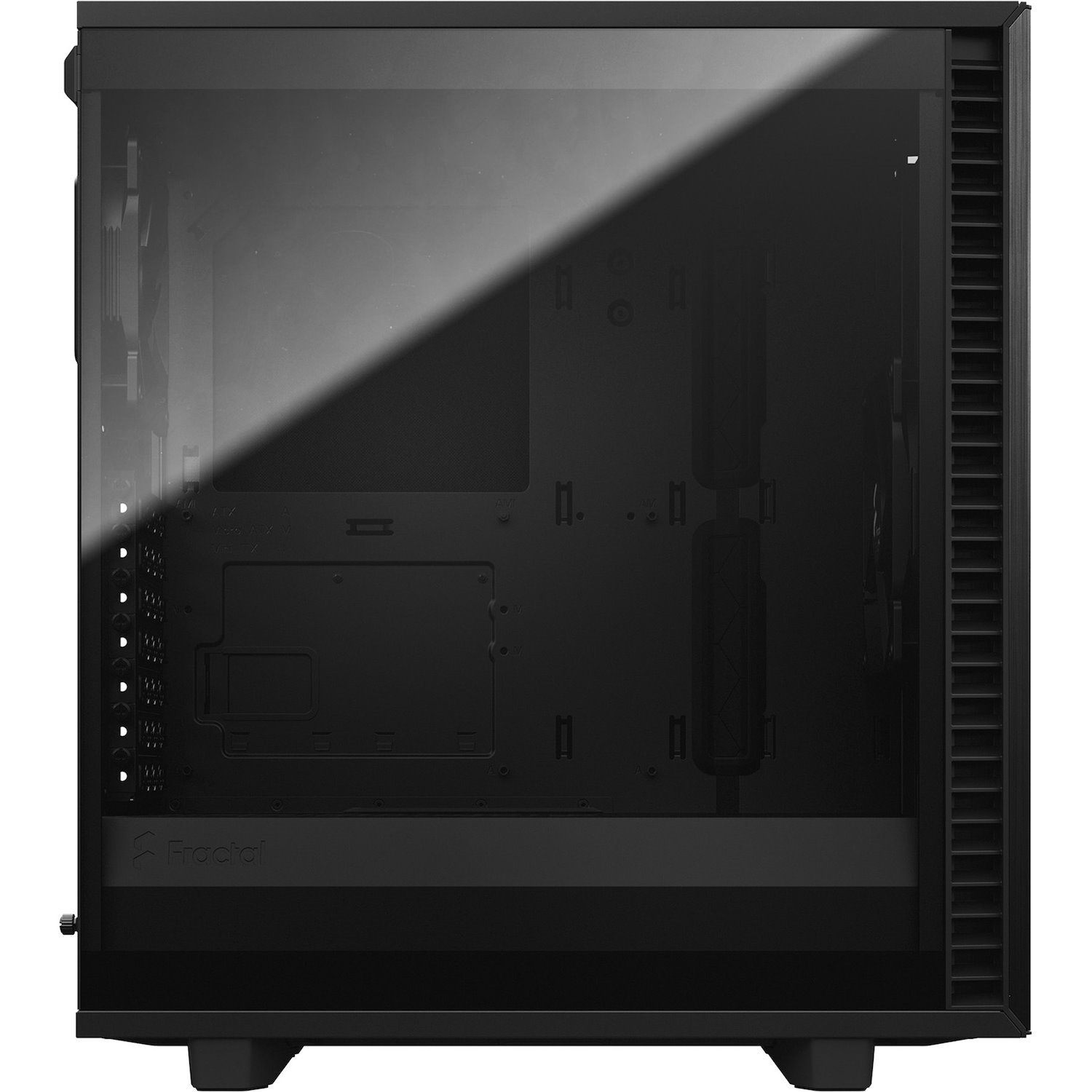 Fractal Design Define 7 Computer Case - ATX Motherboard Supported - Mid-tower - Brushed Aluminium - Black