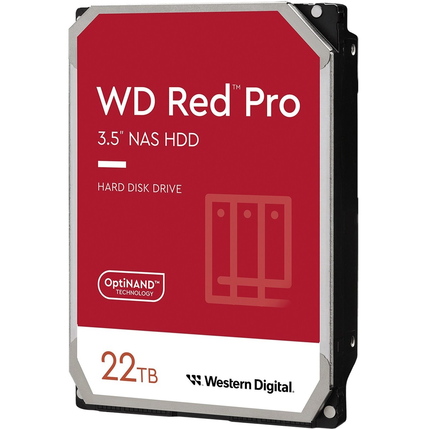 Western Digital Red Pro WD221KFGX 22 TB Hard Drive - 3.5" Internal - SATA (SATA/600) - Conventional Magnetic Recording (CMR) Method