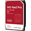 Western Digital Red Pro WD221KFGX 22 TB Hard Drive - 3.5" Internal - SATA (SATA/600) - Conventional Magnetic Recording (CMR) Method
