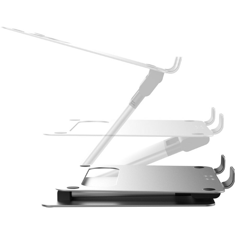 CTA Digital Height Adjustable Folding Desk Mount for Laptops