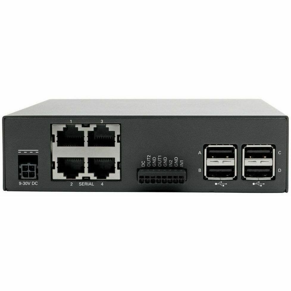 Eaton Tripp Lite Series 4-Port Console Server with Dual GB NIC, 4Gb Flash and 4 USB Ports