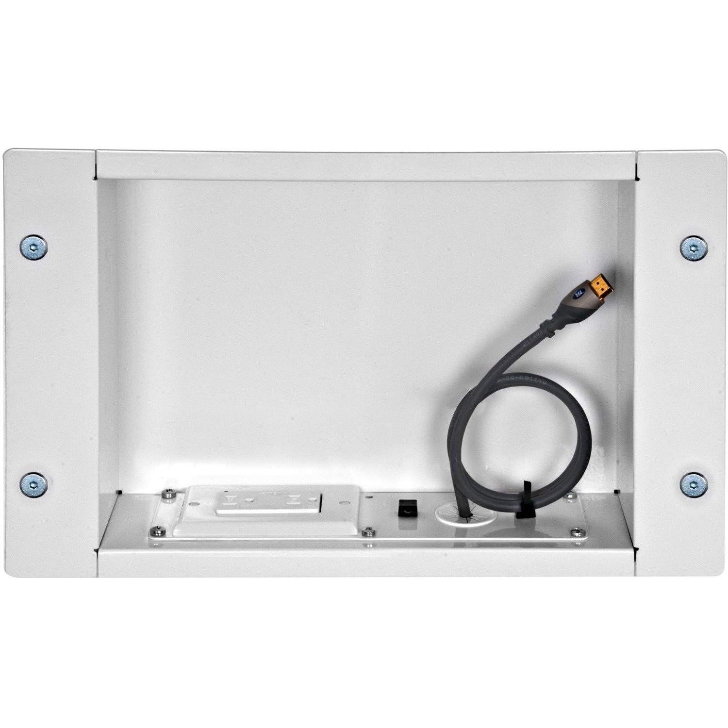 Peerless-AV&reg; In-Wall Accessory Box with 125V Duplex Power Receptacle