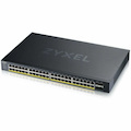 ZYXEL 48-port GbE PoE Lite-L3 Smart Managed Switch with 4 10G Uplink