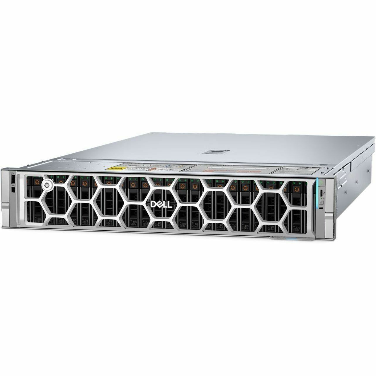 Dell PowerEdge R7725 2U Rack-mountable Server - 2 x AMD EPYC 9355 3.55 GHz - 768 GB RAM - 480 GB SSD - (1 x 480GB) SSD Configuration - 12Gb/s SAS, Serial ATA/600, NVMe Controller