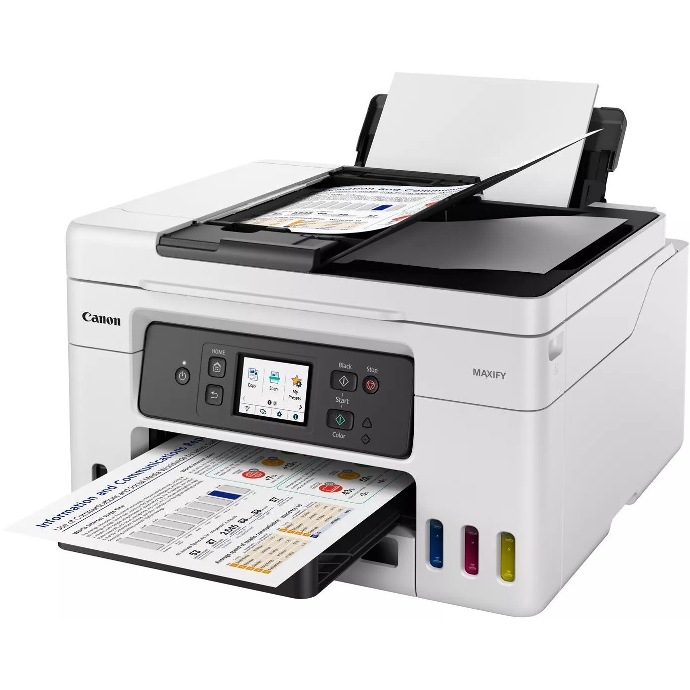 Canon MAXIFY GX4020 Wireless MegaTank Inkjet Multifunction Printer - Color