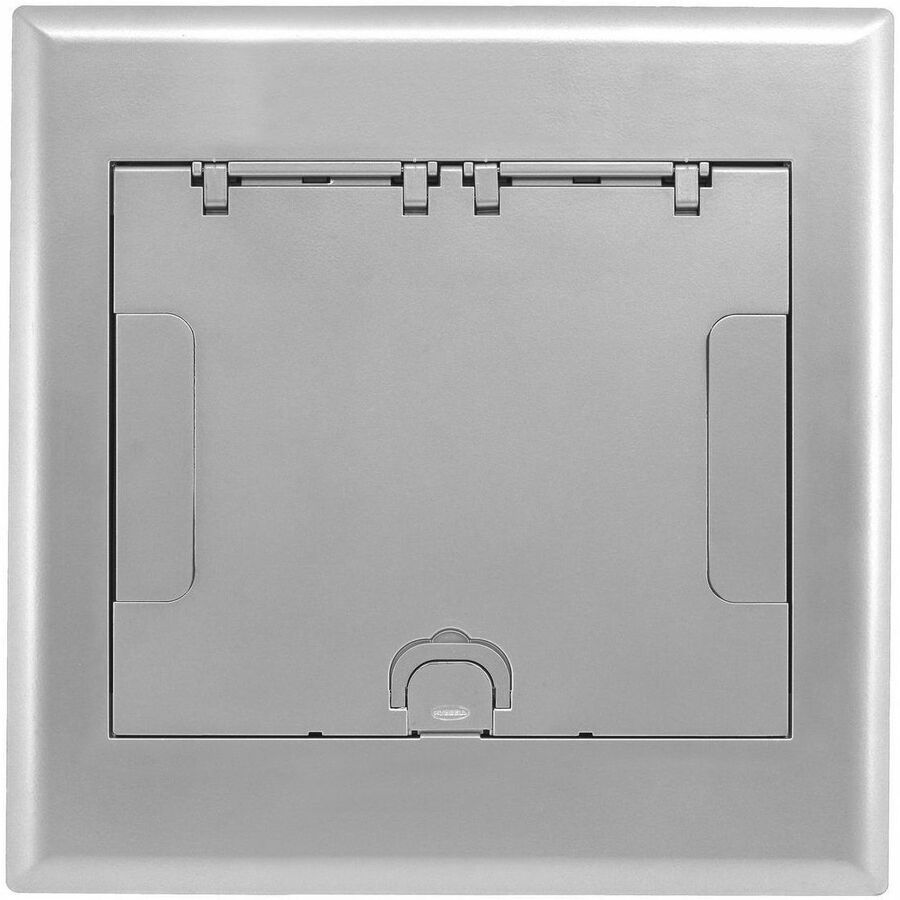 Hubbell Premise Wiring 4-Gang AFB Series, Cover Assembly, Aluminum Powder Paint Finish