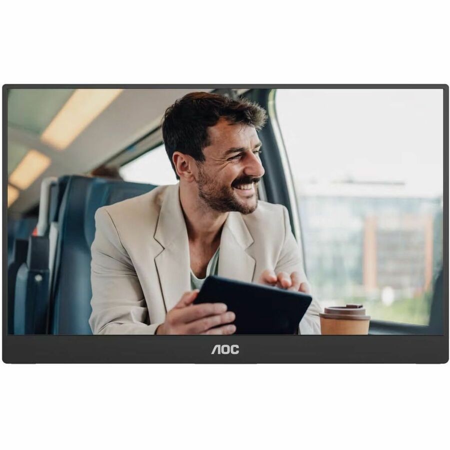 AOC 16T20E2 16" Class Full HD LED Monitor - 16:9 - Black