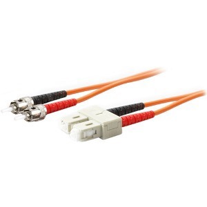 AddOn 2m ST to SC Yellow OS2 Duplex OFNR (Riser-Rated) SMF Fiber Patch Cable