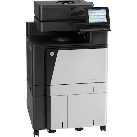 HP LaserJet M880z+ Laser Multifunction Printer-Color-Copier/Fax/Scanner-45 ppm Mono/45 ppm Color Print-1200x1200 Print-Automatic Duplex Print-200000 Pages Monthly-4100 sheets Input-Color Scanner-600 Optical Scan-Color Fax-Gigabit Ethernet Ethernet