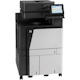 HP LaserJet M880z+ Laser Multifunction Printer-Color-Copier/Fax/Scanner-45 ppm Mono/45 ppm Color Print-1200x1200 Print-Automatic Duplex Print-200000 Pages Monthly-4100 sheets Input-Color Scanner-600 Optical Scan-Color Fax-Gigabit Ethernet Ethernet