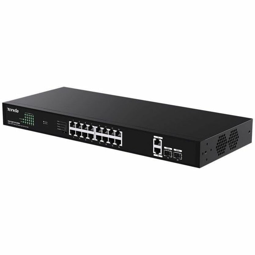 Tenda 18GE+2SFP Ethernet Switch With 16-Port PoE