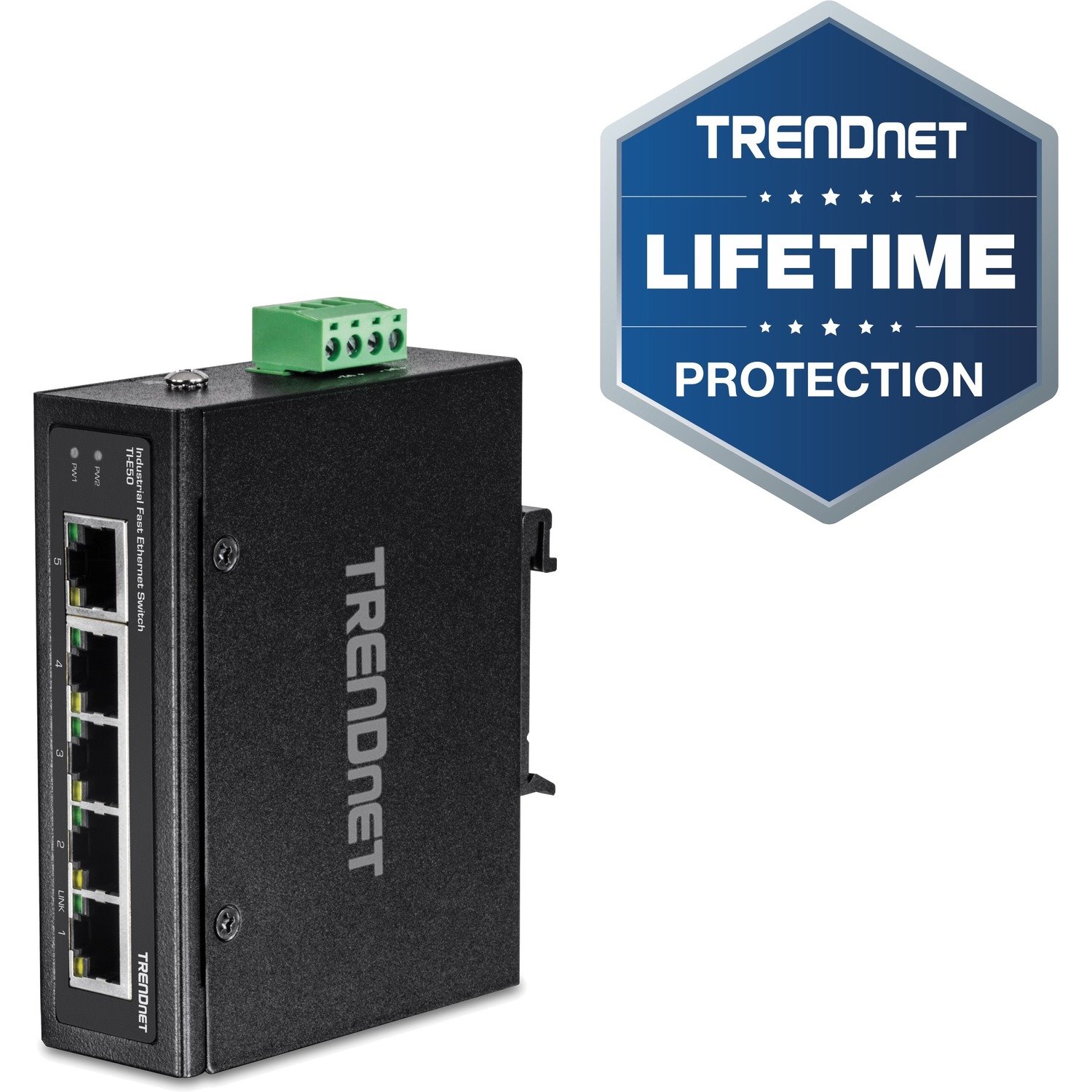 TRENDnet TI-E50 5 Ports Ethernet Switch - Fast Ethernet - 100Base-X - New - TAA Compliant