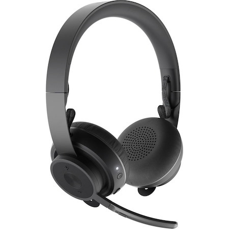Logitech Zone Wireless Plus Headset, Flip-to-Mute Mic, Qi charging