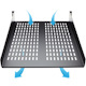 StarTech.com 2U 22in Vented Rack Mount Shelf - Fixed 22 inch Deep antilever Rackmount Tray for Server Rack Cabinet Shelf - 50lbs / 23kg
