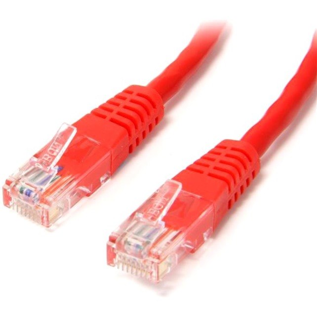 StarTech.com 15 ft Red Molded Cat5e UTP Patch Cable