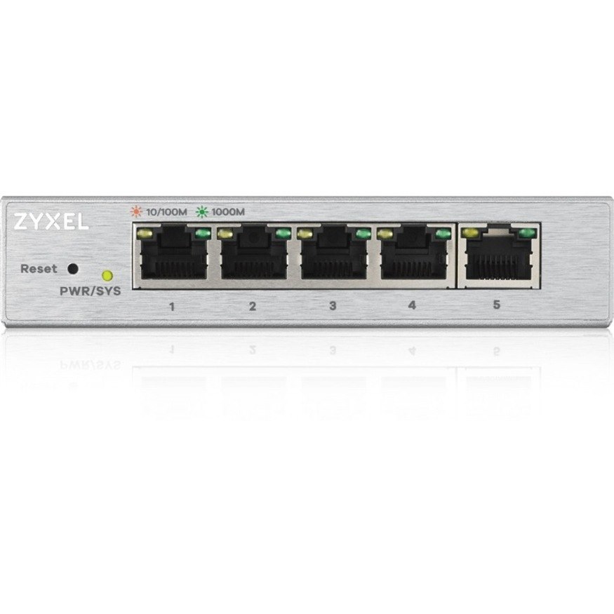 Zyxel 5-Port Gigabit Ethernet Web Managed Switch | VLAN Support | Sturdy Metal Case | Desktop or Wall-Mount | Fanless |Lifetime Warranty | QoS | Ethernet Splitter | GS1200-5