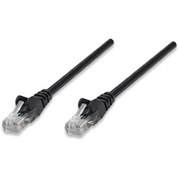 Network Patch Cable, Cat5e, 5m, Black, CCA, U/UTP, PVC, RJ45, Gold Plated Contacts, Snagless, Booted, Lifetime Warranty, Polybag
